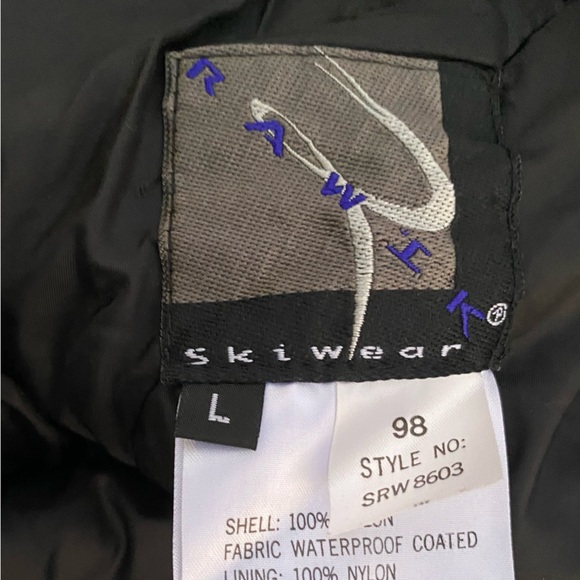 Rawik Skiwear Youth Black Insulated Zippered Pockets Jogger Ski Pants Size L - Picture 13 of 15